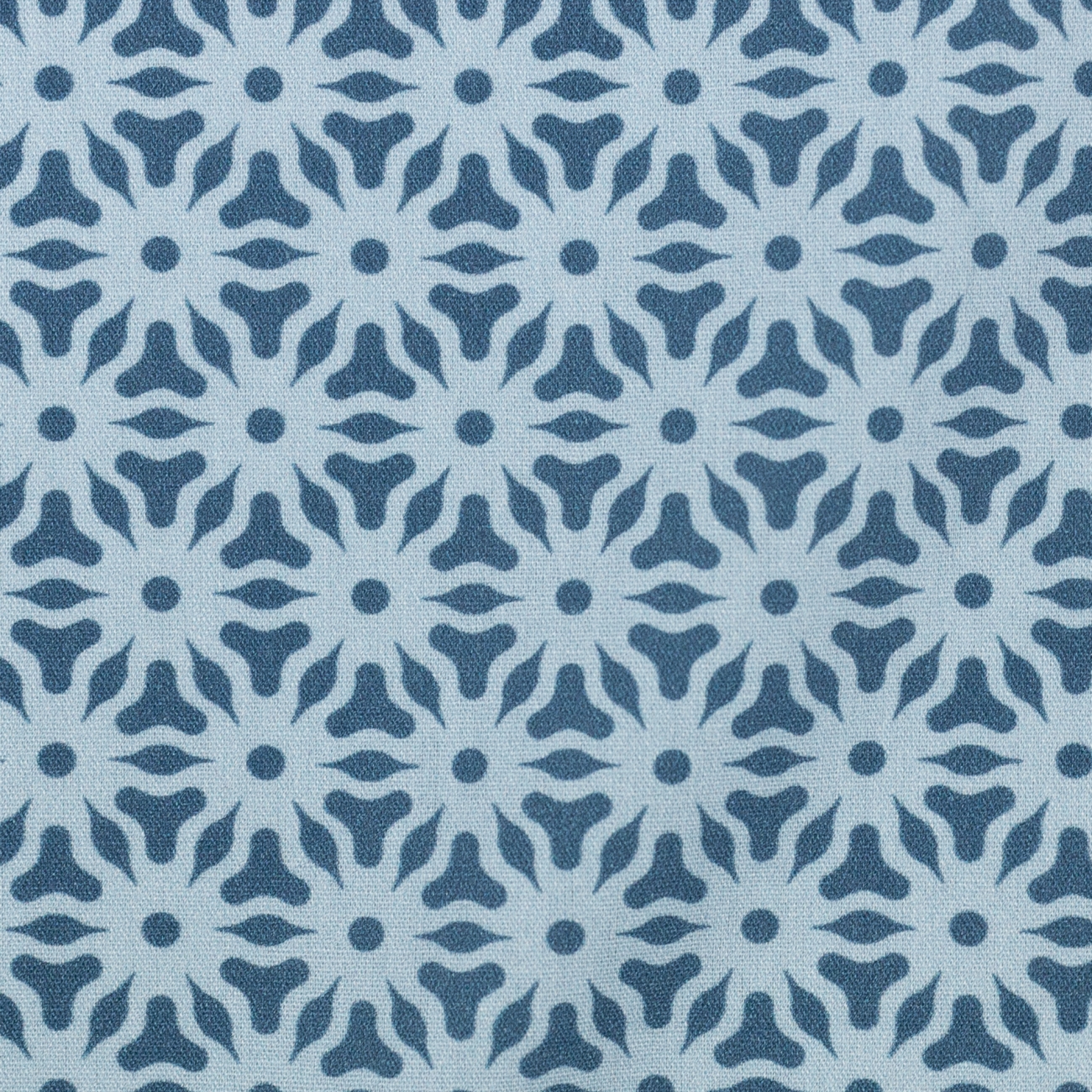 Swafing Baumwolle - Abstrakte Blüten - Hellblau